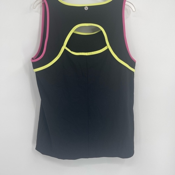 LIVI Soft Back-Detail Recycled Tank Black Multi Size 22-24 Women’s NWT workout - Picture 7 of 9